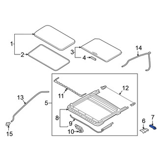 Nissan OE - Left Sunroof Frame Bracket