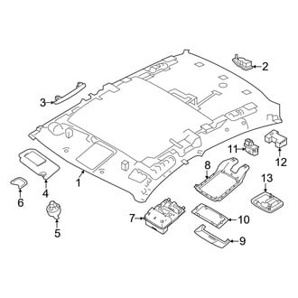 Nissan OE - Roof - Interior Trim (With Sunroof)