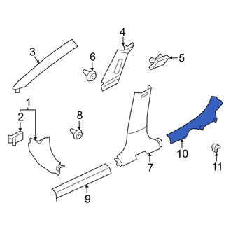 Nissan OE - Rear Left Door Sill Plate