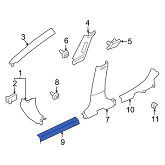 Nissan OE - Front Right Door Sill Plate