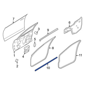 Nissan OE - Front Left Lower Door Shell Seal
