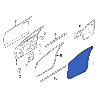 Nissan OE - Front Left Outer Door Seal
