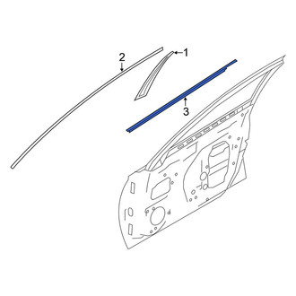 Nissan OE - Front Right Door Belt Molding