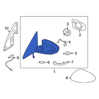 Nissan OE - Front Left Door Mirror
