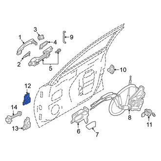 Nissan OE - Front Left Upper Door Hinge
