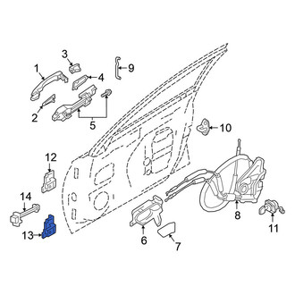 Nissan OE - Front Left Lower Door Hinge