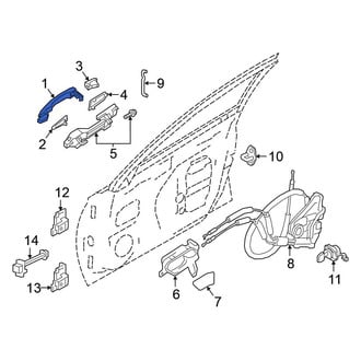 Nissan OE - Front Outer Exterior Door Handle