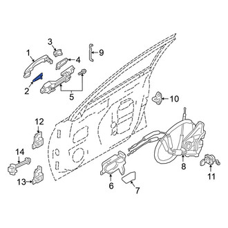 Nissan OE - Front Exterior Door Handle Gasket