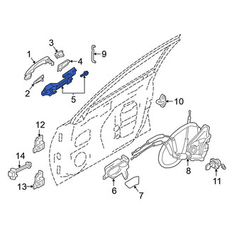Nissan OE - Front Right Exterior Door Handle Base