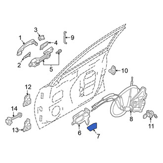 Nissan OE - Front Left Inner Interior Door Handle Screw Cap