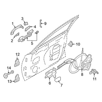 Nissan OE - Front Door - Lock & Hardware