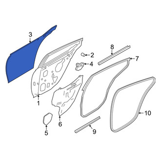 Nissan OE - Rear Left Outer Door Outer Panel
