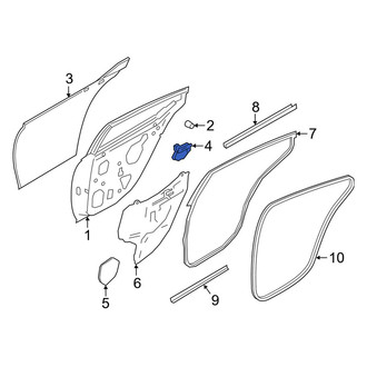 Nissan OE - Rear Left Door Shell Insulator