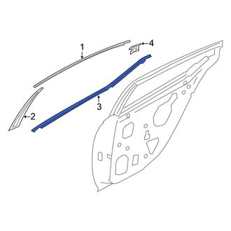 Nissan OE - Rear Left Door Belt Molding
