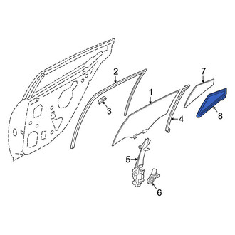 Nissan OE - Right Vent Window Weatherstrip