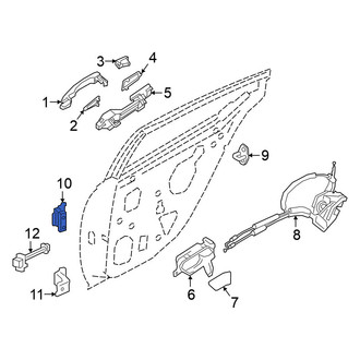 Nissan OE - Rear Left Upper Door Hinge
