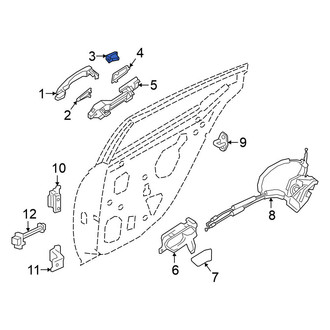 Nissan OE - Front Right Exterior Door Handle Cover