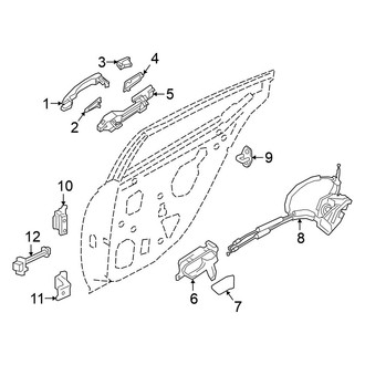 Nissan OE - Rear Door - Lock & Hardware