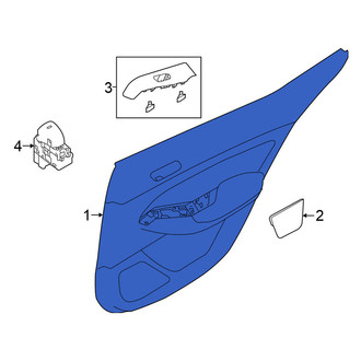 Nissan OE - Rear Right Inner Door Interior Trim Panel