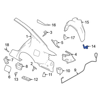 Nissan OE - Rear Left Mud Guard