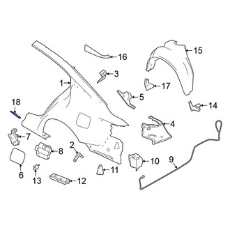 Nissan OE - Rear Left Stone Guard