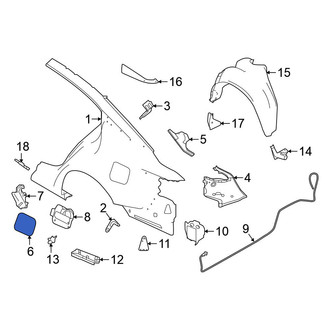 Nissan OE - Rear Left Fuel Filler Door