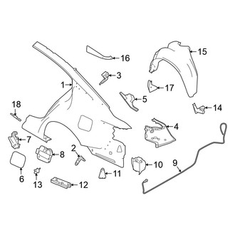 Nissan OE - Quarter Panel - Exterior Trim