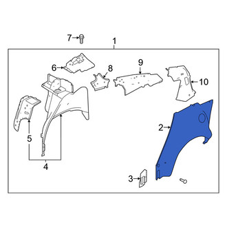 Nissan OE - Rear Left Outer Wheel Housing Side Panel