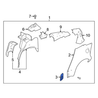 Nissan OE - Rear Left Inner Quarter Panel Extension