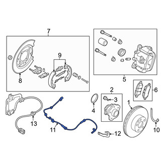 Nissan OE - Rear ABS Wheel Speed Sensor