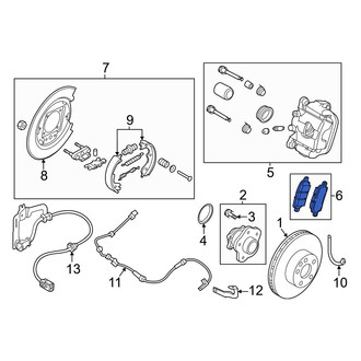 Nissan OE - Rear Disc Brake Pad Set