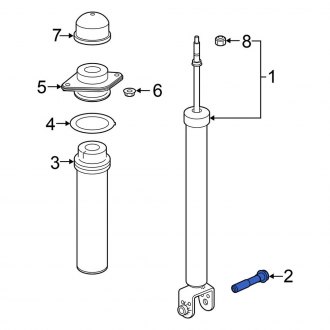 Nissan OE 56280JA00C - Suspension Shock Absorber Bolt