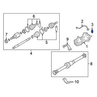 Nissan OE - Rear Differential Vent Hose