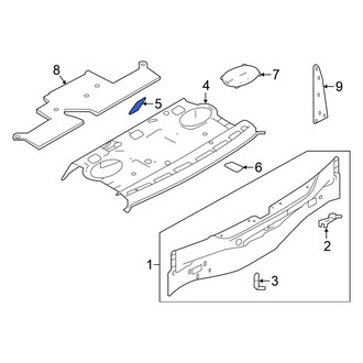 Nissan OE - Center Roof Insulator