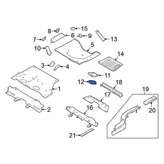 Nissan OE - Trunk Floor Access Cover Seal