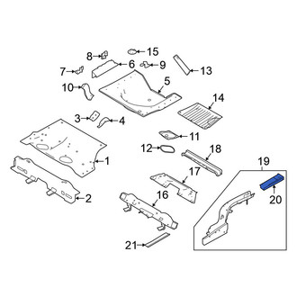 Nissan OE - Rear Left Frame Rail End