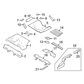 Nissan OE - Rear Body & Floor - Floor & Rails