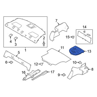 Nissan OE - Rear Floor Storage Compartment