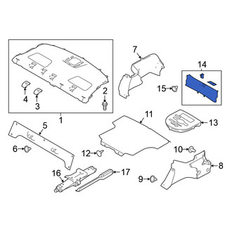 Nissan OE - Rear Trunk Trim Scuff Plate