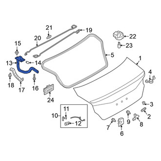 Nissan OE - Rear Left Deck Lid Hinge