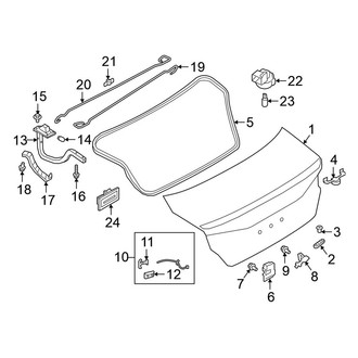 Nissan OE - Trunk Lid - Lid & Components