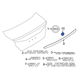 Nissan OE - Rear Spoiler Nut