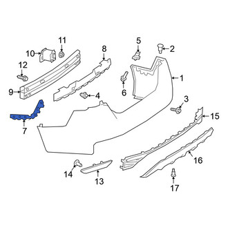Nissan OE - Rear Left Lower Bumper Cover Bracket