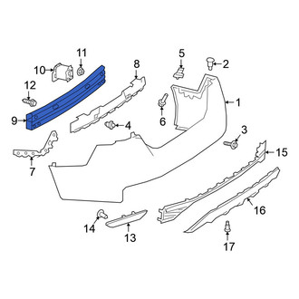 Nissan OE - Rear Bumper Impact Bar