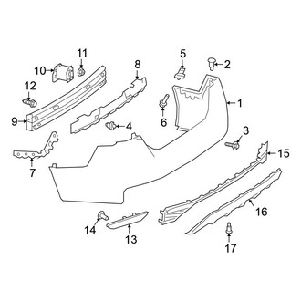 Nissan OE - Rear Bumper - Bumper & Components