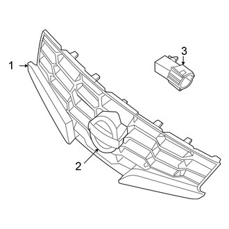 Nissan OE - Grille & Components (Coupe)