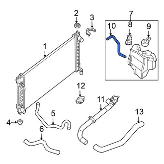 Nissan OE - Engine Coolant Reservoir Hose