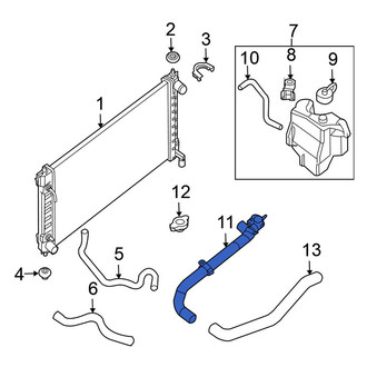 Nissan OE - Upper Radiator Coolant Hose