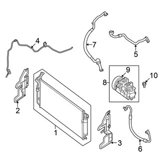 Nissan OE - Air Conditioner & Heater - Condenser, Compressor & Lines (Coupe 2.5L)
