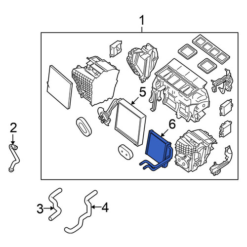 Nissan OE 27140JA00A - HVAC Heater Core